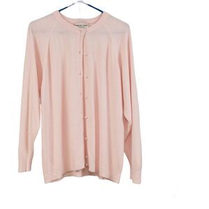 Hampshire Studio pink vintage buttons down cardigan size 1X